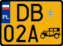 License plates of Poland, Oldtimers