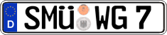 German license plate, Regular plates