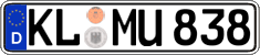 German license plate, Regular plates