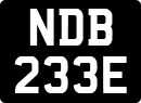 License plate of the United Kingdom, 1963 year system