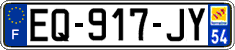 French license plate, SIV (ordinary)