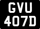 License plate of the United Kingdom, 1963 year system
