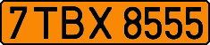 License plate Belarus, Taxi