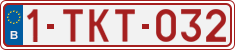 License plate of Belgium, Regular plates (2010)