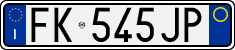 License plate of Italy, Cars (1994 year series)
