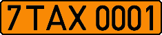 License plate Belarus, Taxi