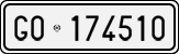 License plate of Italy, Cars (1927 year series)