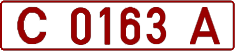 License plate Belarus, Trailers (1992)