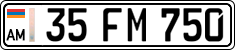 License plate of Armenia, Private owners