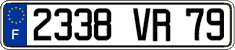 French license plate, FNI