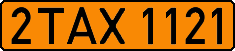 License plate Belarus, Taxi