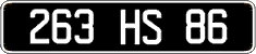 French license plate, FNI