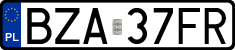 License plates of Poland, Regular car plates