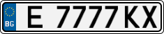 License plate of Bulgaria, Cars