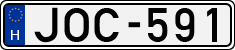 license plates of Hungary, Cars (1990)
