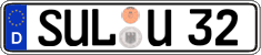 German license plate, Regular plates