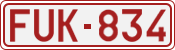 License plate of Belgium, 1951 year system