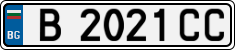 License plate of Bulgaria, Cars