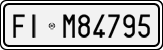 License plate of Italy, Cars (1927 year series)