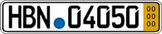 German license plate, Short-term transit plates