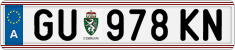 License plate of Austria, Regular plates
