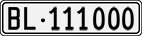 License plate of Switzerland, Cars