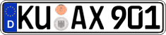 German license plate, Regular plates