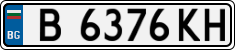 License plate of Bulgaria, Cars