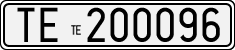 License plate of Italy, Cars (1927 year series)