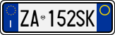 License plate of Italy, Cars (1994 year series)