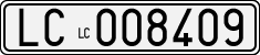 License plate of Italy, Cars (1927 year series)