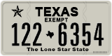 Texas, Exempt (123-4567)