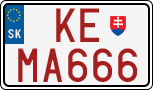 License plate of Slovakia, Dealer