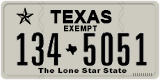 Texas, Exempt (123-4567)