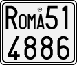 License plate of Italy, Motorcycles (1927 year series)