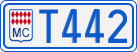 License plate of Monaco, Cars
