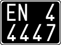 License plate of Italy, Cars (1927 year series)