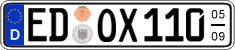 German license plate, Seasonal plates