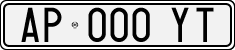 License plate of Italy, Cars (1994 year series)