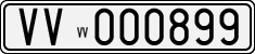 License plate of Italy, Cars (1927 year series)