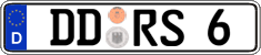 German license plate, Regular plates