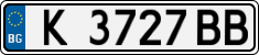 License plate of Bulgaria, Cars