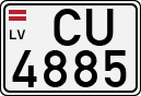 License plate of Latvia, Regular car plates