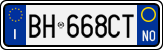 License plate of Italy, Cars (1994 year series)