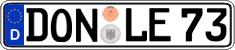 German license plate, Regular plates