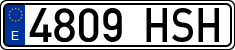 License plates of Spain, Ordinary (2000)