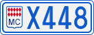 License plate of Monaco, Cars
