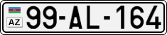 License plate of Azerbaijan, Cars