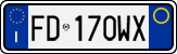 License plate of Italy, Cars (1994 year series)