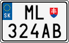 License plate of Slovakia, Motorcycles